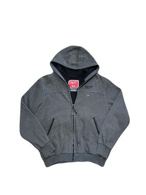 Milwaukee M12 Heated Hoodie Jacket Mens Medium Gray Full Zip No Battery